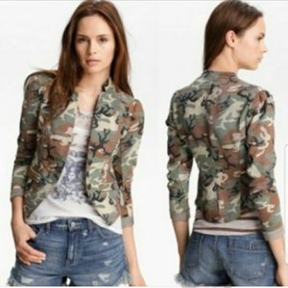 Free People Jackets & Blazers - Free People camo blazer jacket